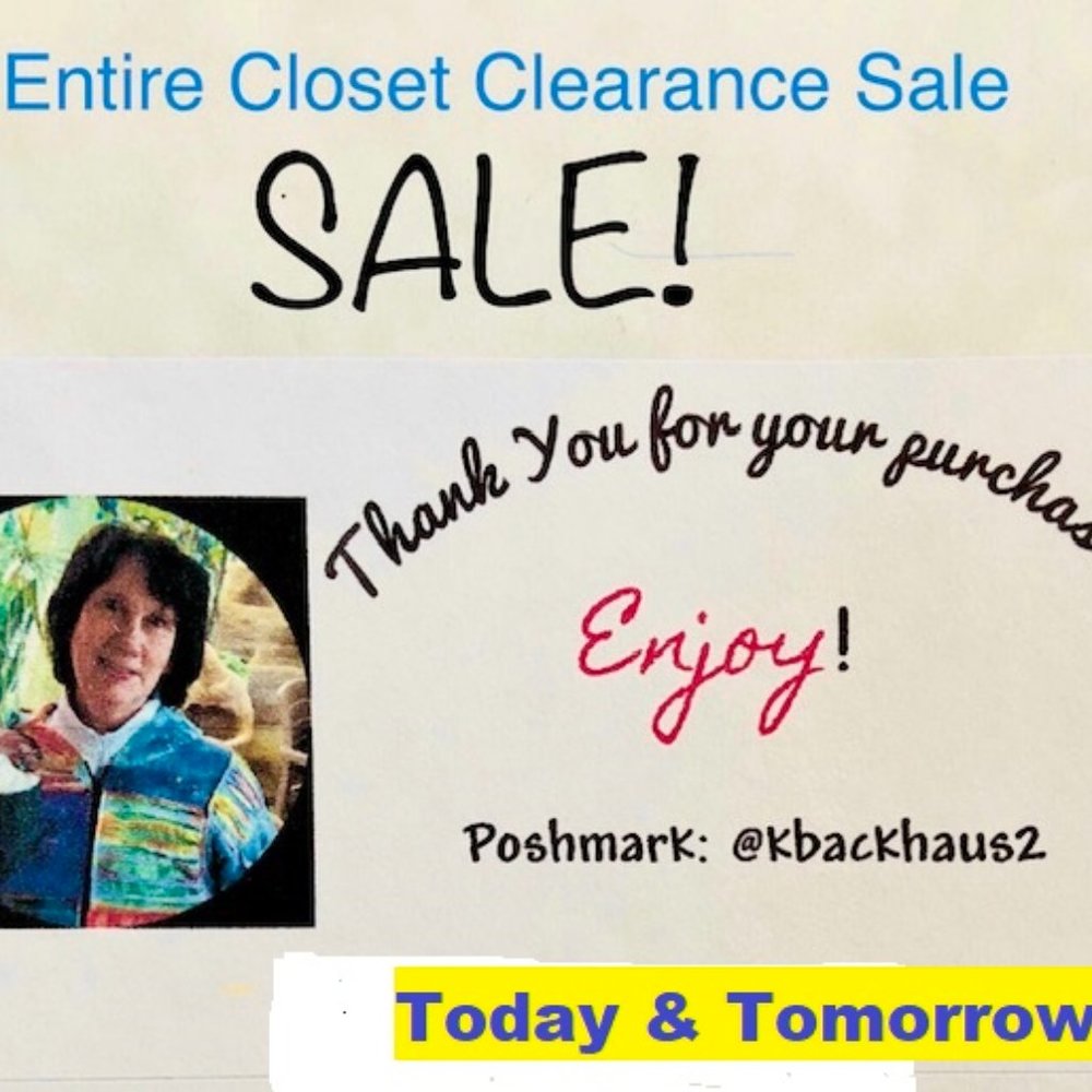 SALE! Entire Closet TODAY & TOMORROW! (As Marked!)